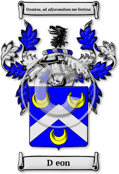 D eon Family Crest Download (JPG) Legacy Series - 600 DPI